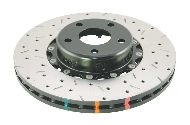 DBA 02-10 WRX / 13+ FR-S / 13+ BRZ Premium Front Drilled & Slotted 5000 Series Rotor w/ Black Hat (DBADBA5010BLKXS)