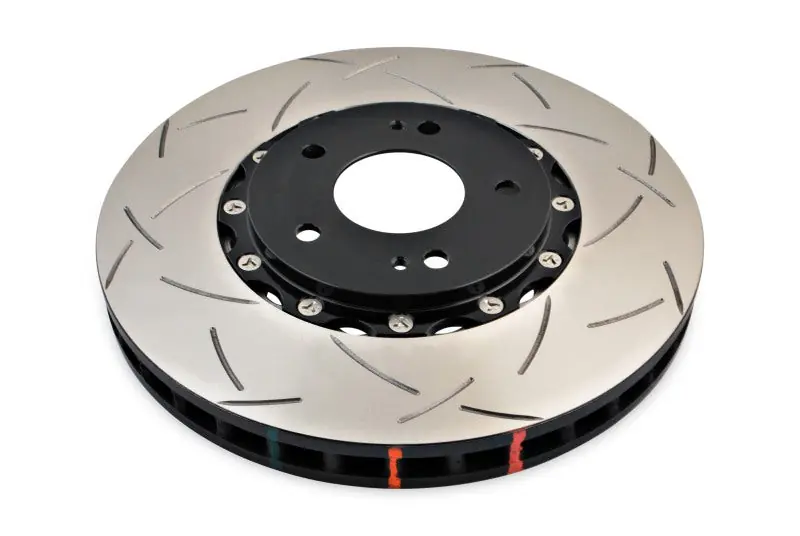 DBA 03-05 Evo 8/9 Front Slotted 5000 Series 2 Piece Rotor Assembled w/ Black Hat (DBADBA52218BLKS)