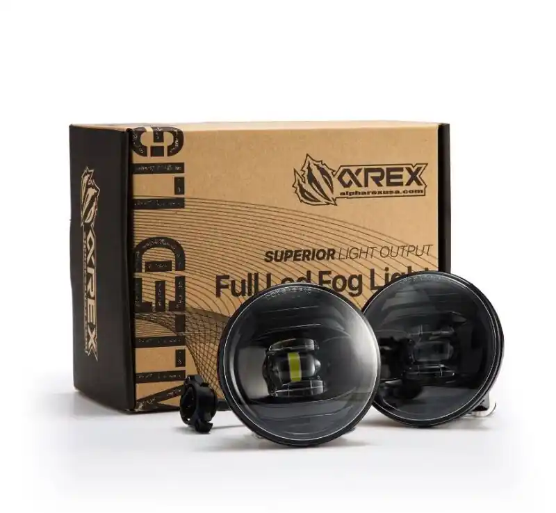 AlphaRex Universal Chevrolet/GMC/Pontiac DoubleTap Dual Color LED Projector Fog Lights - White/Amber (ARX210007)