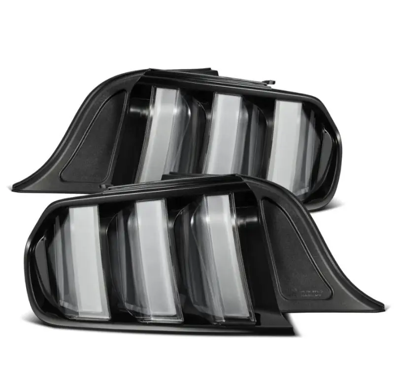 AlphaRex 15-23 Ford Mustang NOVA-Series Prismatic LED Tail Lights Black-Clear (ARX655020)