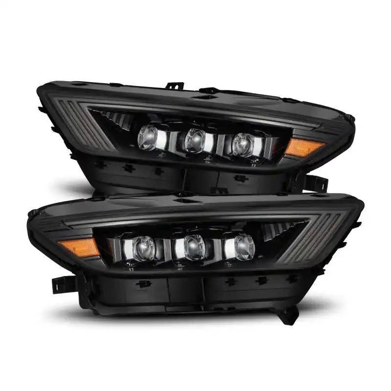AlphaRex 15-17 Ford Mustang NOVA LED Proj HL Alpha-Black w/Activ Light/Seq. Signal + Switchback DRL (ARX880114)
