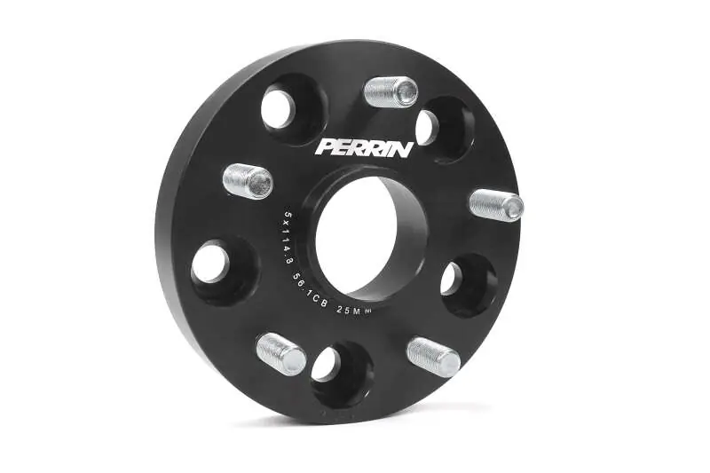 Perrin Subaru 25mm Wheel Spacers 5x114.3 BP w/56mm Hub - Black (PERPSP-WHL-025BK)