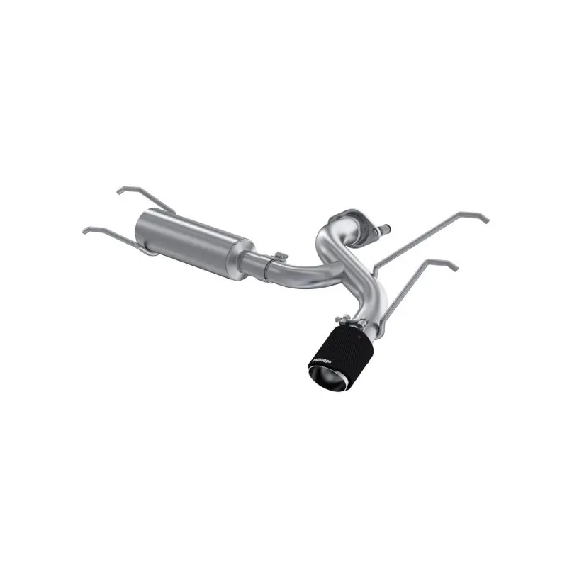 MBRP 16+ Mazda MX-5 Miata Single Rear Exit 2.5in Axle Back w/ Carbon Fiber Tips - T304 (MBRPS44523CF)