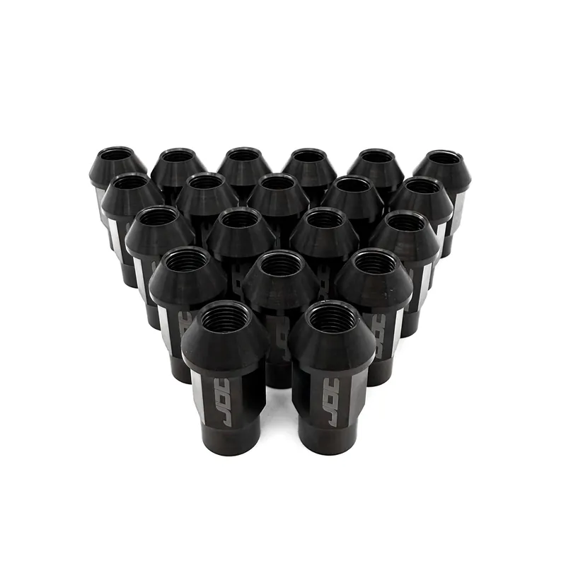 JDC Titanium M12x1.25 Black Open-End Lug Nuts