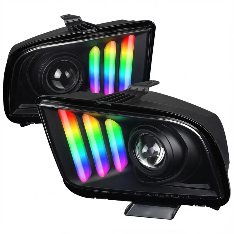 NTXGlow Style Color Shifting Tail Lights (2020-2025 Ford Mustang)