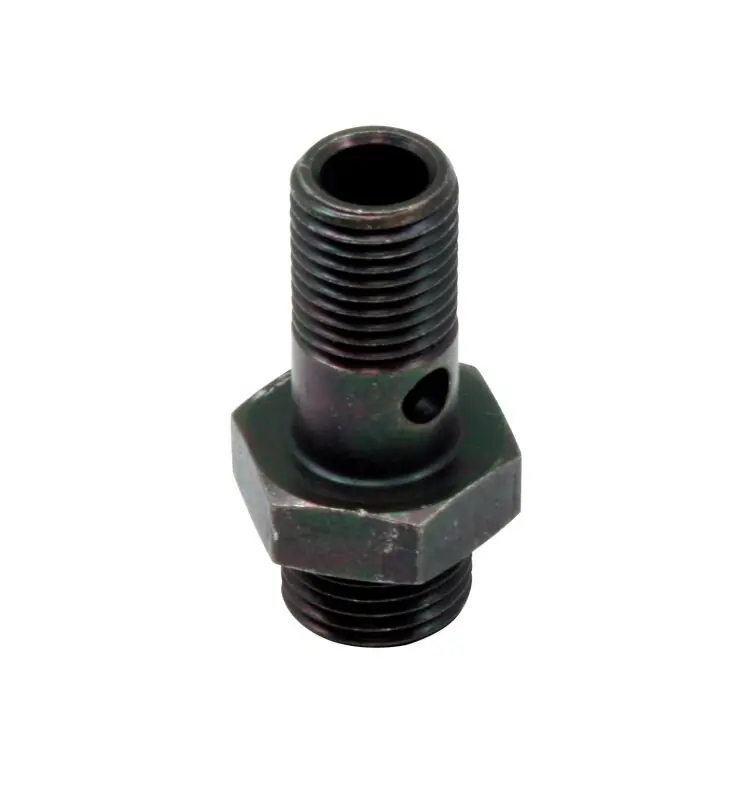 AEM High Volume Fuel Rail Banjo Fitting w/ Hole - Male -6AN ORB thread (9/16in -18) (AEM25-603)