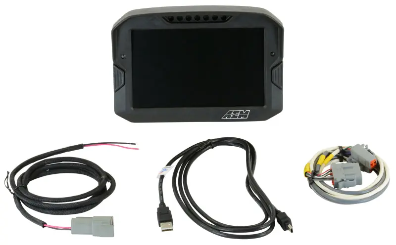 AEM CD-7 Non Logging Race Dash Carbon Fiber Digital Display (CAN Input Only) (AEM30-5700)