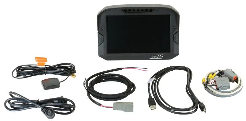 AEM CD-7 Logging GPS Enabled Race Dash Carbon Fiber Digital Display w/o VDM (CAN Input Only) (AEM30-5703)