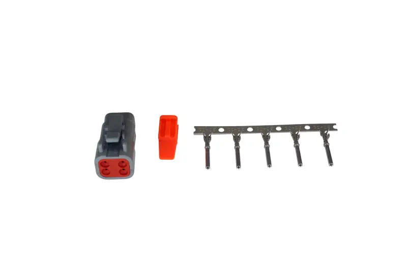 AEM DTM Style 4-Way Receptacle Connector Kit with 5 Female Pins (AEM35-2624)