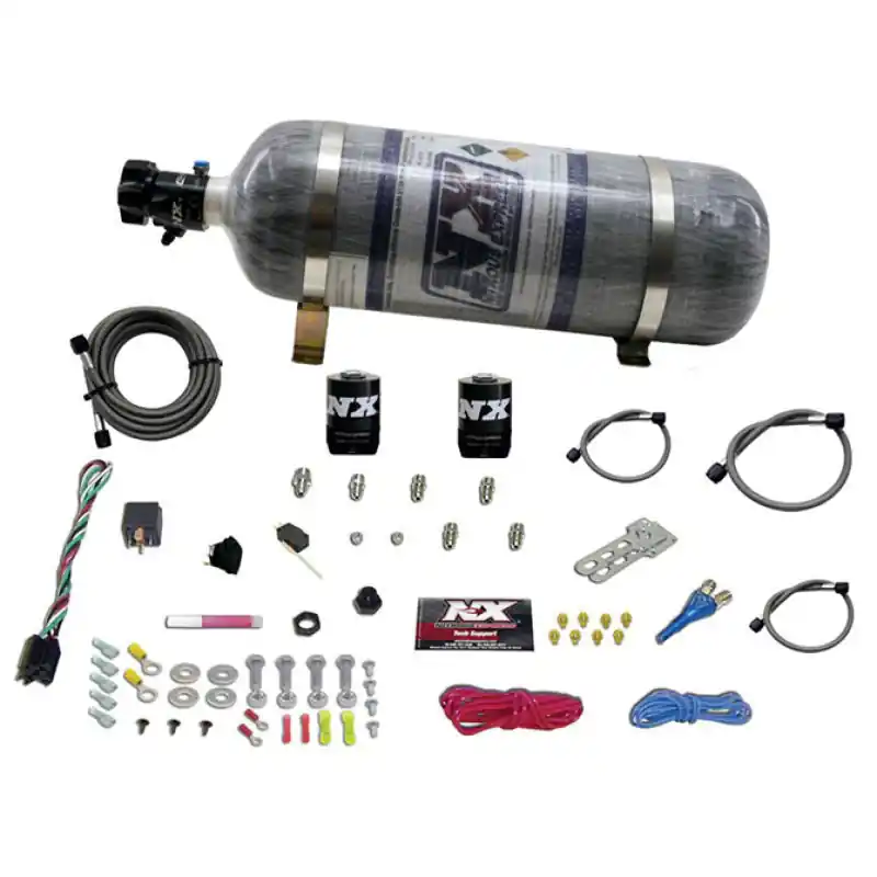 Nitrous Express Shark SHO 400 HP Single Nozzle Nitrous Kit w/Composite Bottle (NEX20112-12)