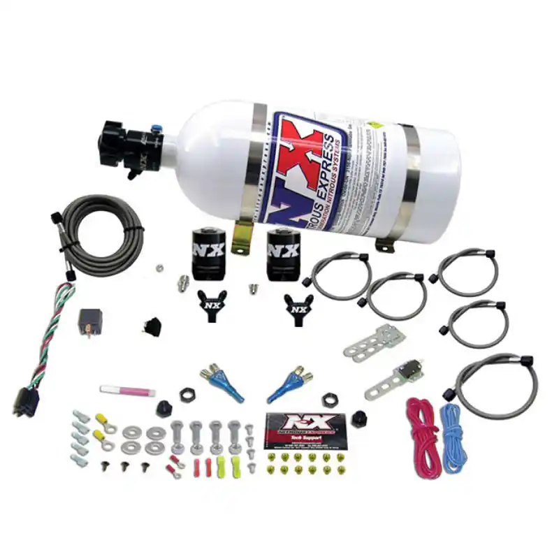 Nitrous Express 08-10 Dodge Viper EFI Dual Nozzle (100-300HP) w/10lb Bottle (NEX20325-10)