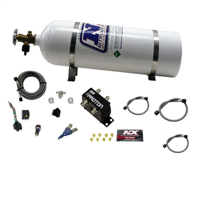 Nitrous Express Proton Series Nitrous Kit w/15lb Bottle (NEX20420-15)
