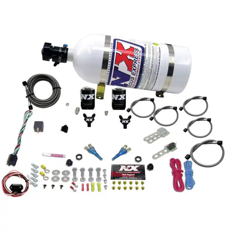 Nitrous Express 03-18 Nissan 350Z/370Z Dual Nozzle (35-150HP) w/10lb Bottle (NEX20716-10)