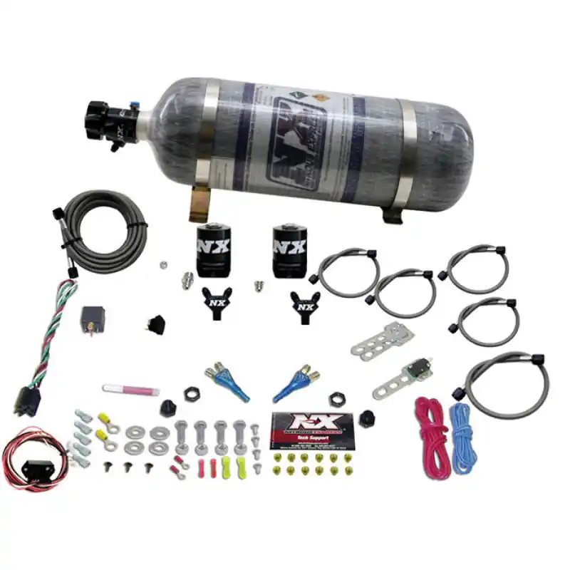 Nitrous Express 03-18 Nissan 350Z/370Z Dual Nozzle (35-150HP) w/Composite Bottle (NEX20716-12)