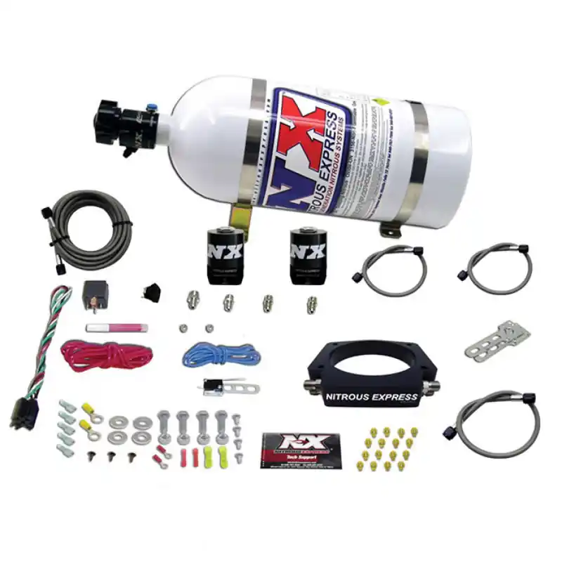 Nitrous Express GM LS 102mm Nitrous Plate Kit (50-400HP) w/10lb Bottle (NEX20933-10)