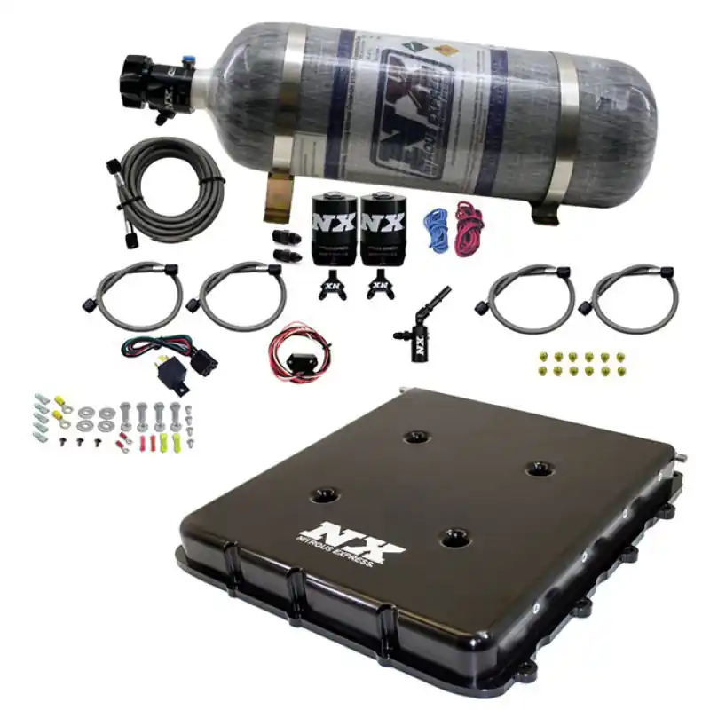 Nitrous Express Nitrous Kit w/Billet LT4 Supercharger Lid w/12lb Bottle (NEX20939-12)