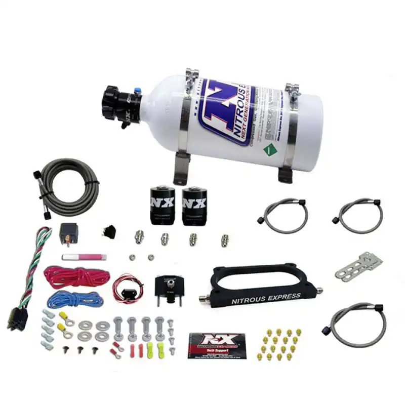 Nitrous Express 07-14 Ford Mustang GT500 Nitrous Plate Kit (50-250HP) w/5lb Bottle (NEX20949-05)