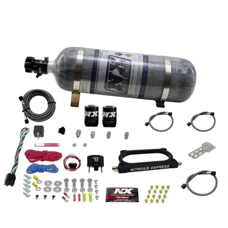 Nitrous Express 07-14 Ford Mustang GT500 Nitrous Plate Kit (50-250HP) w/Composite Bottle (NEX20949-12)