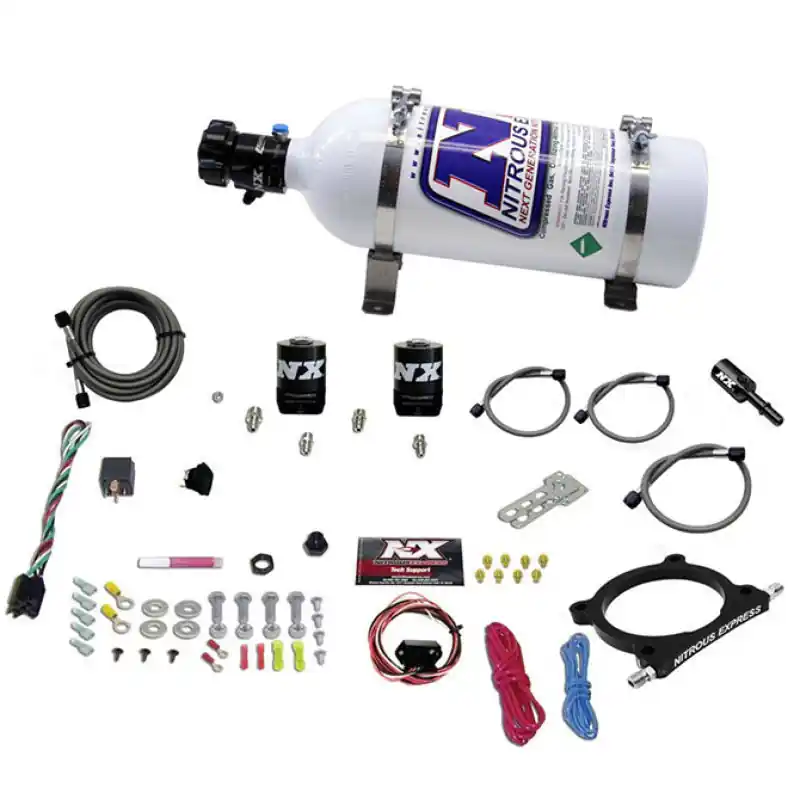 Nitrous Express 11-15 Ford Mustang GT 5.0L High Output Nitrous Plate Kit (50-250HP) w/5lb Bottle (NEX20951-05)