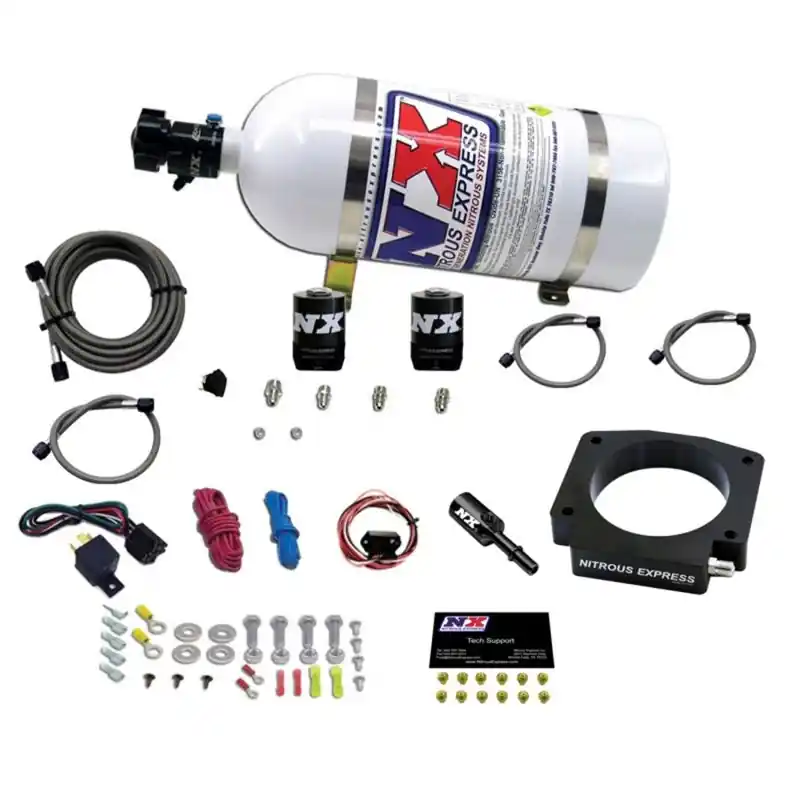 Nitrous Express 15-17 Ford Mustang GT350 5.2L Nitrous Plate Kit w/10lb Bottle (NEX20953-10)