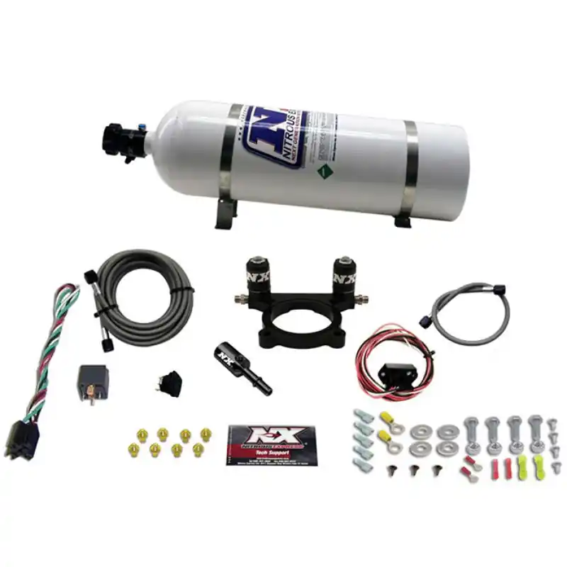 Nitrous Express 2013+ Subaru BRZ Nitrous Plate Kit (35-100HP) w/15lb Bottle (NEX20960-15)