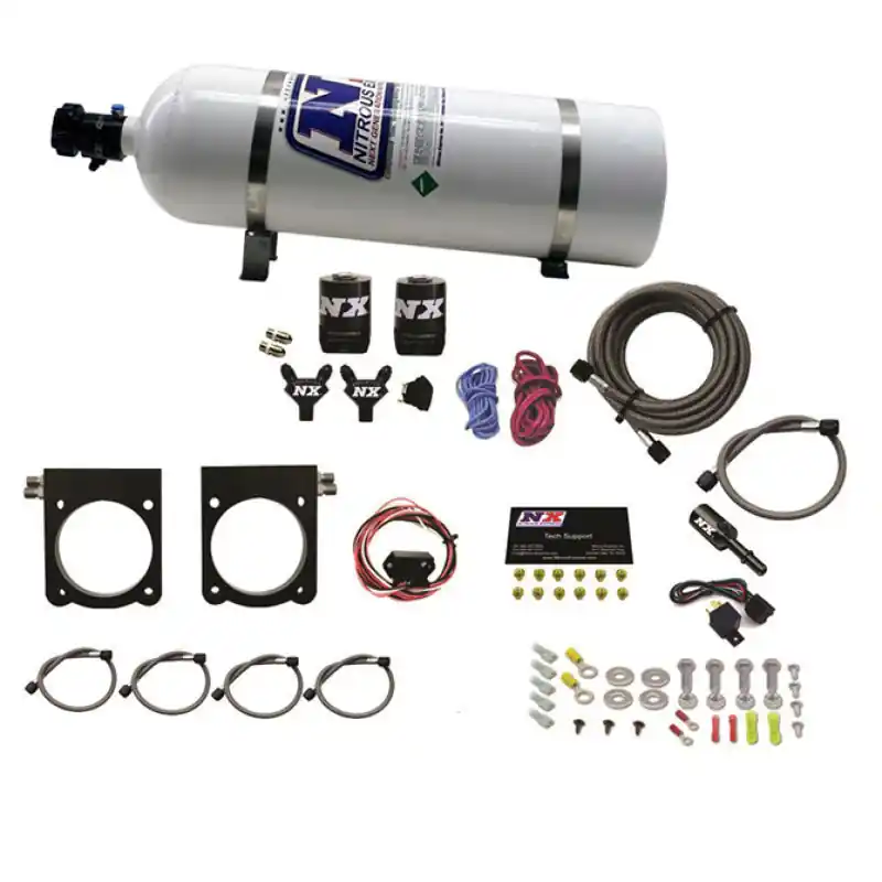 Nitrous Express 13-17 Dodge Viper (Gen-V) Nitrous Plate Kit (50-400HP) w/15lb Bottle (NEX20970-15)