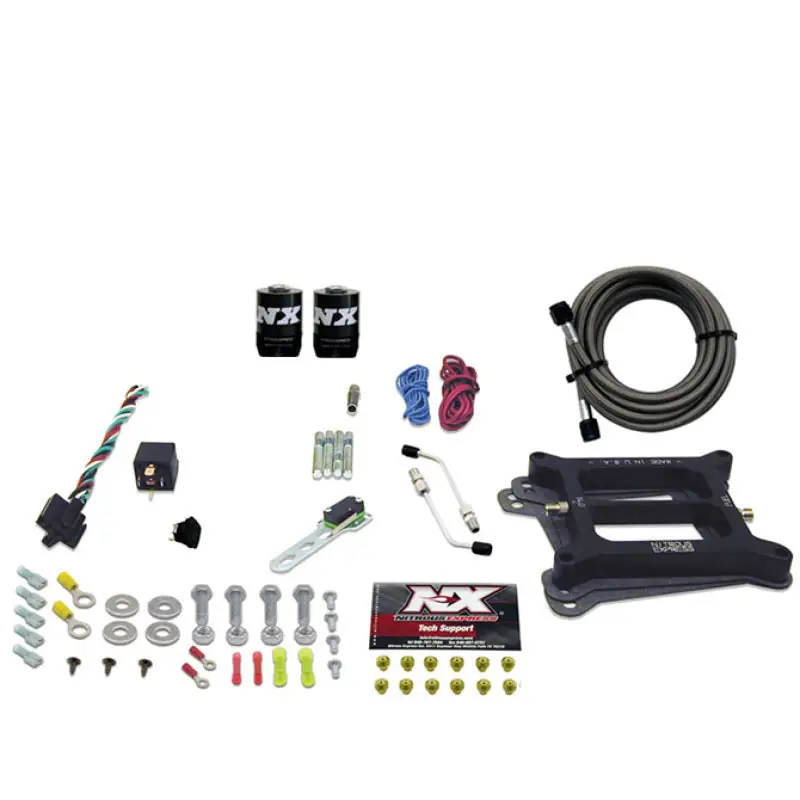 Nitrous Express 4150 4-BBL/Gasoline Nitrous Kit (50-300HP) w/o Bottle (NEX30040-00)