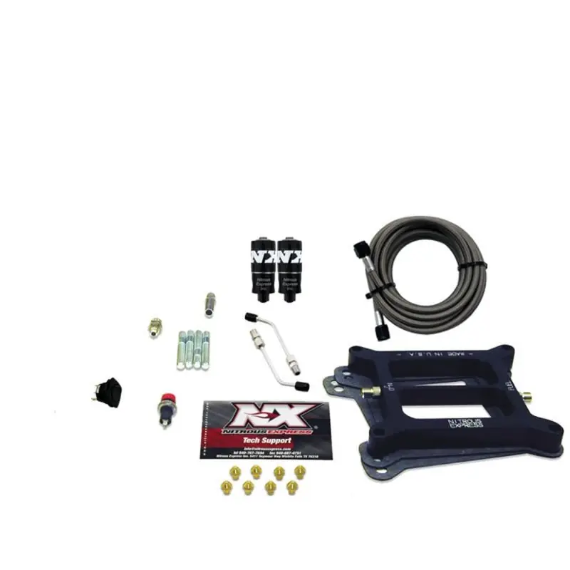 Nitrous Express 4150 Hitman 4-BBL Nitrous Kit (100-200HP) w/o Bottle (NEX40040-00)