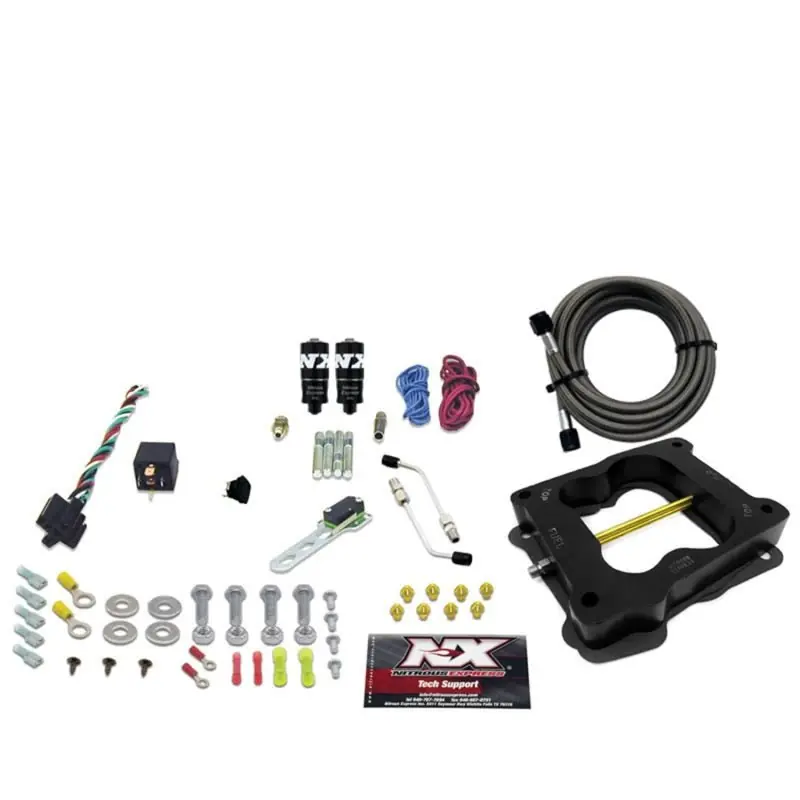 Nitrous Express Q-Jet/Holley Spread Bore Hitman Plus Nitrous Kit (50-200HP) w/o Bottle (NEX40081-00)