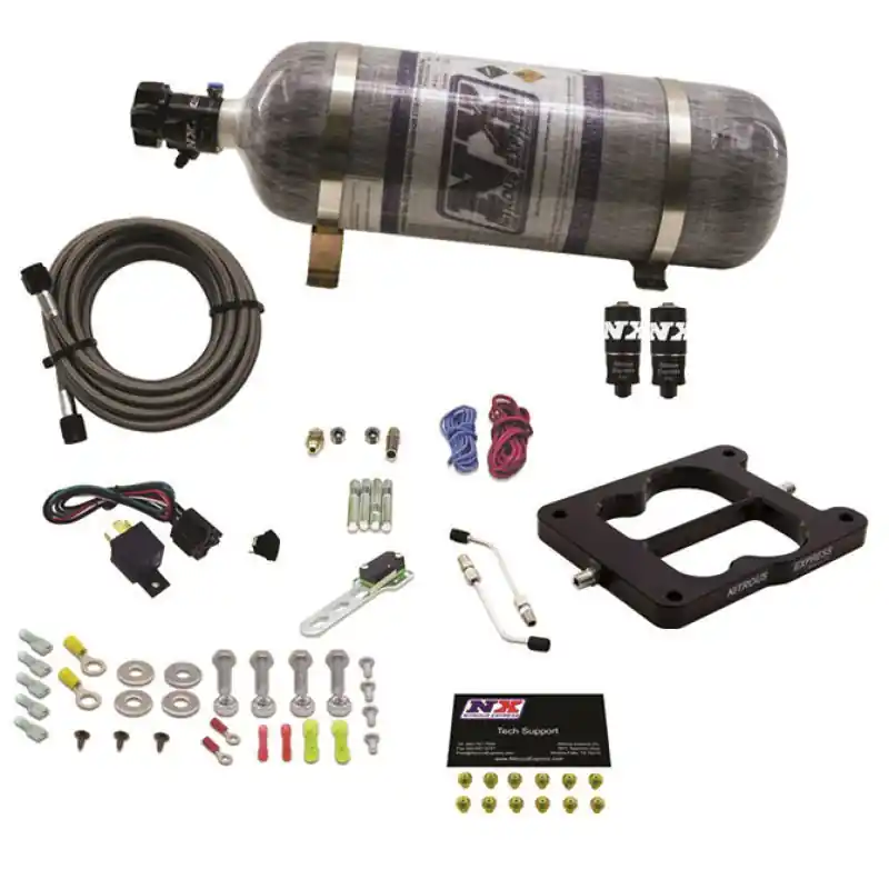 Nitrous Express Q-Jet/Holley Spread Bore Hitman Plus Nitrous Kit w/Composite Bottle (NEX40081-12)