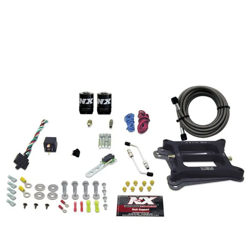 Nitrous Express 4150 4-BBL/Gasoline Nitrous Kit (100-500HP) w/o Bottle (NEX50040-00)