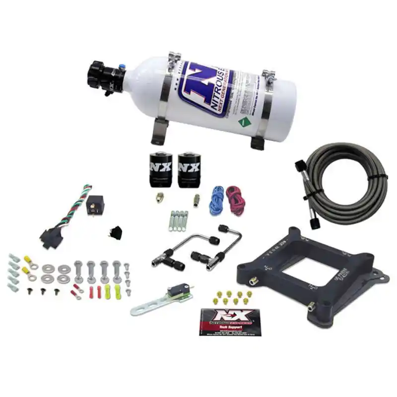 Nitrous Express 4150 Gemini Stage 6 Alcohol Nitrous Kit (50-300HP) w/5lb Bottle (NEX60045-05)