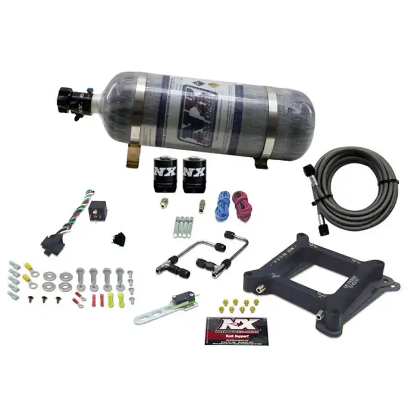 Nitrous Express 4150 Gemini Stage 6 Alcohol Nitrous Kit w/Composite Bottle (NEX60045-12)