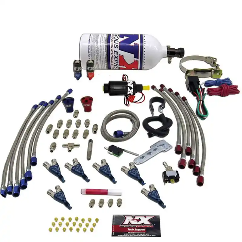 Nitrous Express Six Cyl Piranha Nitrous Kit w/2.5lb Bottle (NEX60066P)