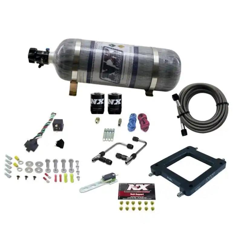 Nitrous Express Dominator Gemini Stage 6 Alcohol Nitrous Kit w/Composite Bottle (NEX60075-12)