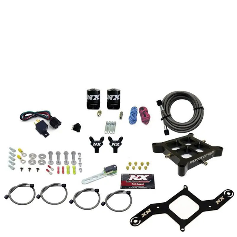 Nitrous Express 4150 Billet Crossbar Pro-Power Nitrous Kit (100-500HP) w/o Bottle (NEX60542-00)