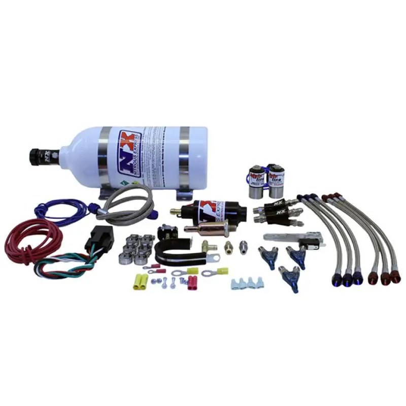 Nitrous Express Three Cyl Mainline Nitrous Kit w/2.5lb Bottle (NEX62027P)