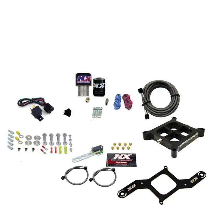 Nitrous Express Single Entry Crossbar RNC .178 4150 Flange Nitrous Kit (250-650HP) w/No Bottle (NEX63940-00)