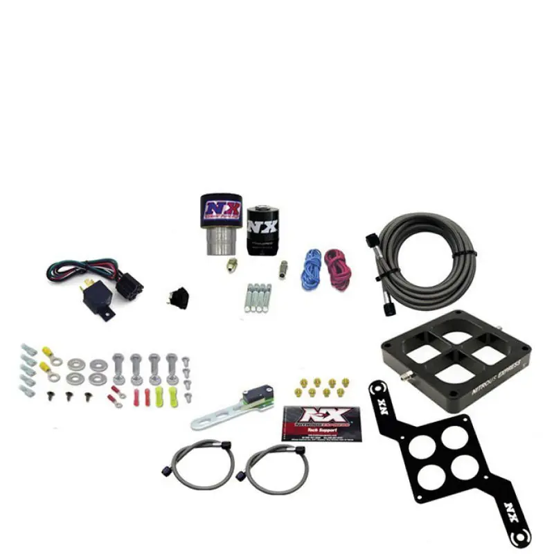 Nitrous Express Single Entry Crossbar RNC .178 4150 Flange Nitrous Kit (250-650HP) w/No Bottle (NEX63970-00)