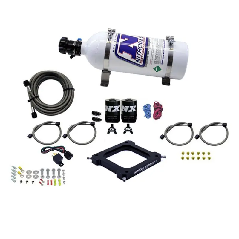 Nitrous Express 4500 Assassin Plate Stage 6 Nitrous Kit (50-300HP) w/5lb Bottle (NEX67070-05)