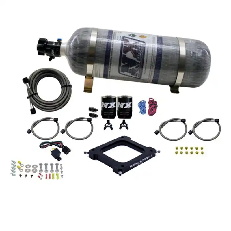 Nitrous Express 4500 Assassin Plate Stage 6 Nitrous Kit (50-300HP) w/12lb Bottle (NEX67070-12)