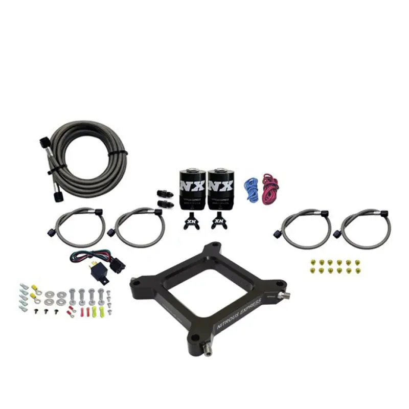 Nitrous Express 4150 Assassin Plate Pro Power Nitrous Kit (100-500HP) w/o Bottle (NEX67540-00)