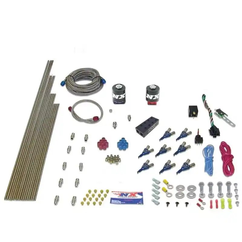 Nitrous Express V8AN Gasoline EFI (100-500HP) Nitrous Kit w/o Bottle (NEX80000EFI-00)