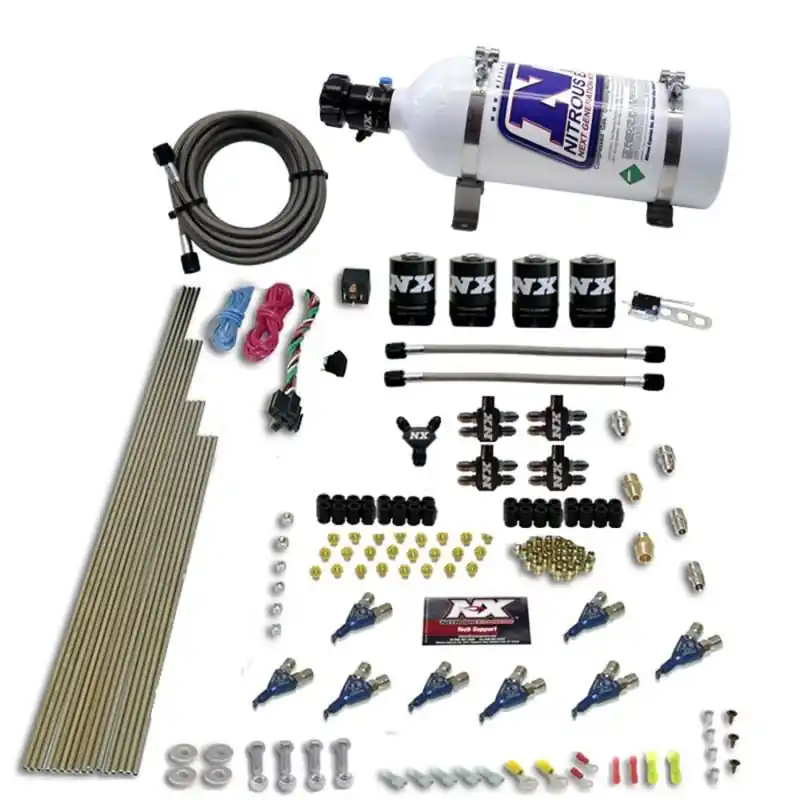 Nitrous Express 8 Cyl Alcohol Nitrous Kit (250-550HP) w/5lb Bottle (NEX80005-05)