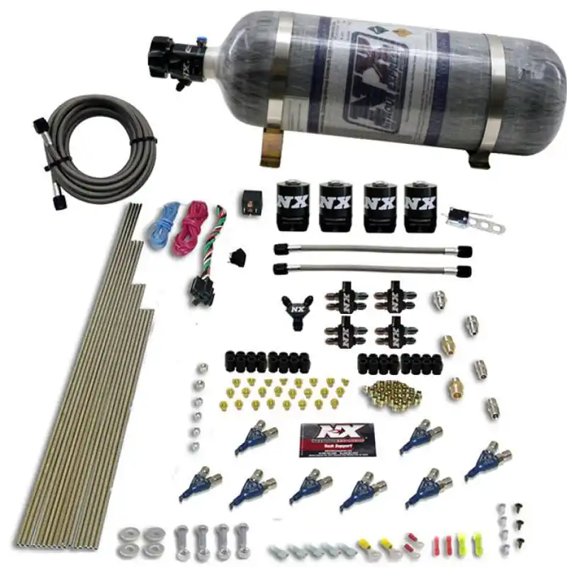 Nitrous Express 8 Cyl Alcohol Nitrous Kit (250-550HP) w/Composite Bottle (NEX80005-12)
