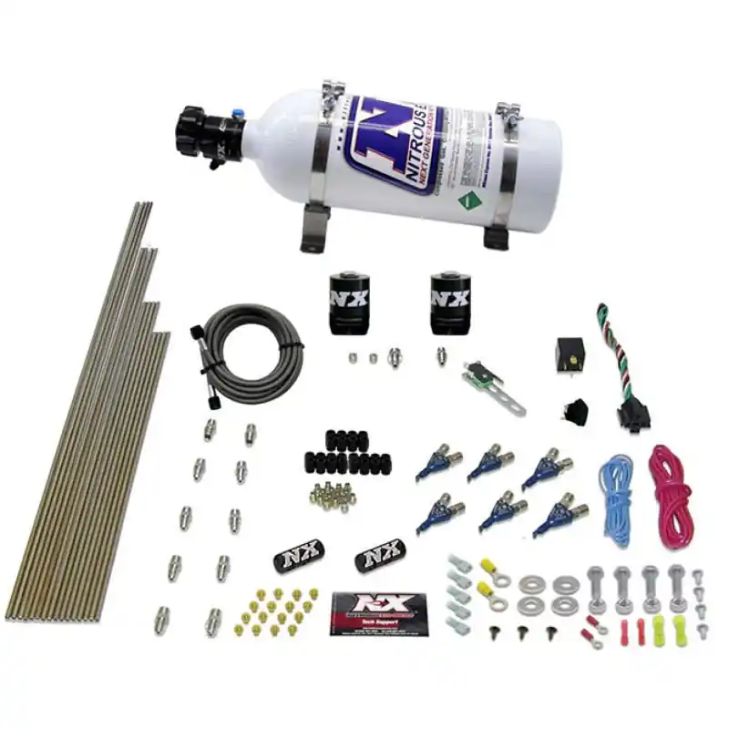 Nitrous Express 6 Cyl Gas Nitrous Kit (150-375HP) w/5lb Bottle (NEX80006-05)