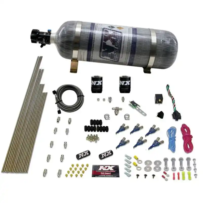 Nitrous Express V6AN Gasoline EFI Nitrous Kit (150-375HP) w/Composite Bottle (NEX80006EFI-12)