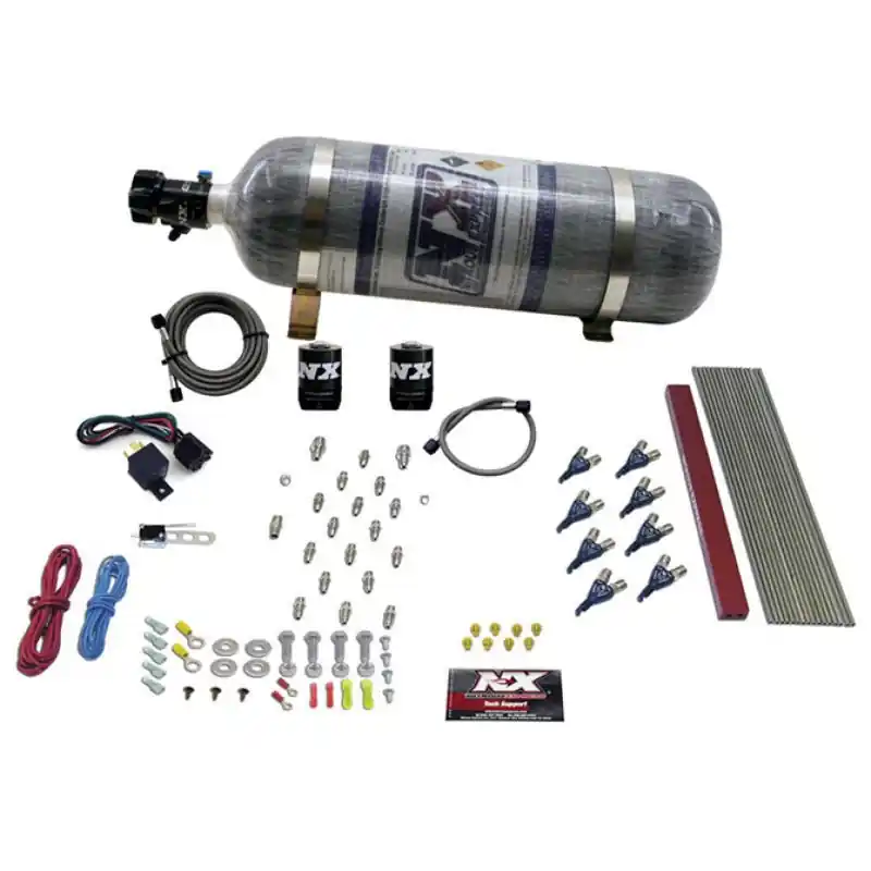 Nitrous Express GM LT1/LS1 Pro Piranha Nozzle Gas Nitrous Kit w/Composite Bottle (NEX80010-12)