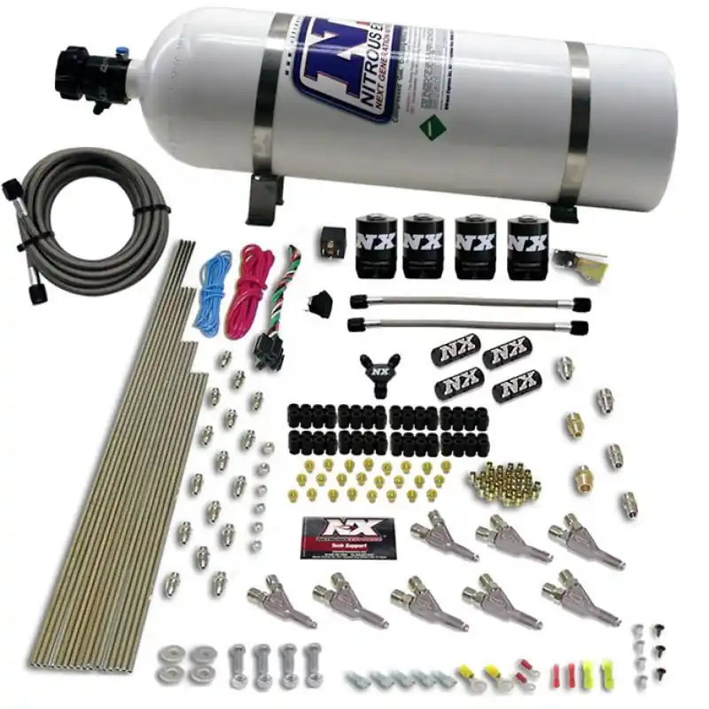 Nitrous Express Vortech Nozzle Nitrous Kit w/15lb Bottle (NEX80016-15)