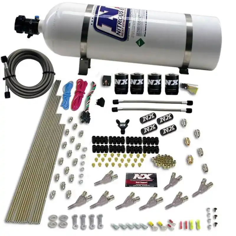 Nitrous Express STD Nozzle Nitrous Kit w/12lb Composite Bottle (NEX80018-15)